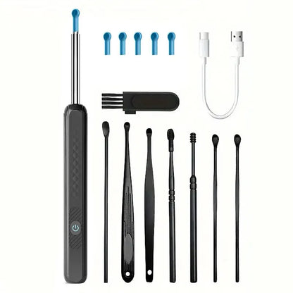 Limpiador de oidos, otoscopio, cámara wifi, accesorios GRATIS, luz led